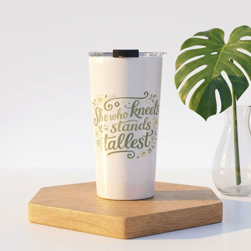 She Who Kneels Script Tumbler
