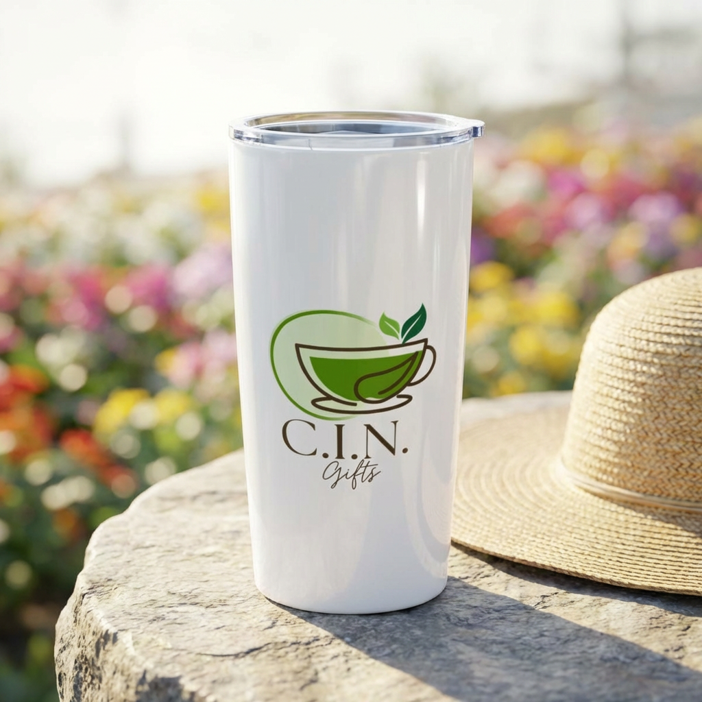 C.I.N. Gifts Green Tea Logo Insulated Travel Tumbler
