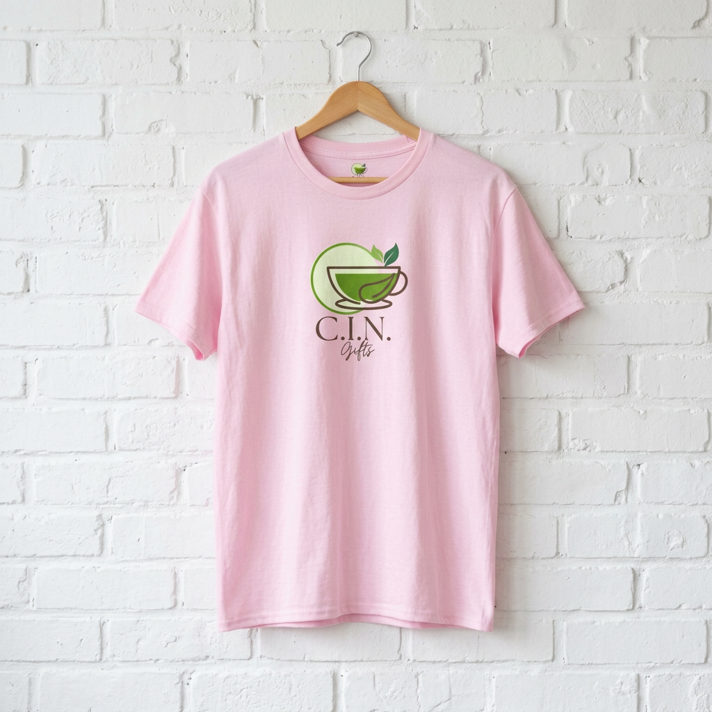 C.I.N. Brand Green Tea Logo T-Shirt