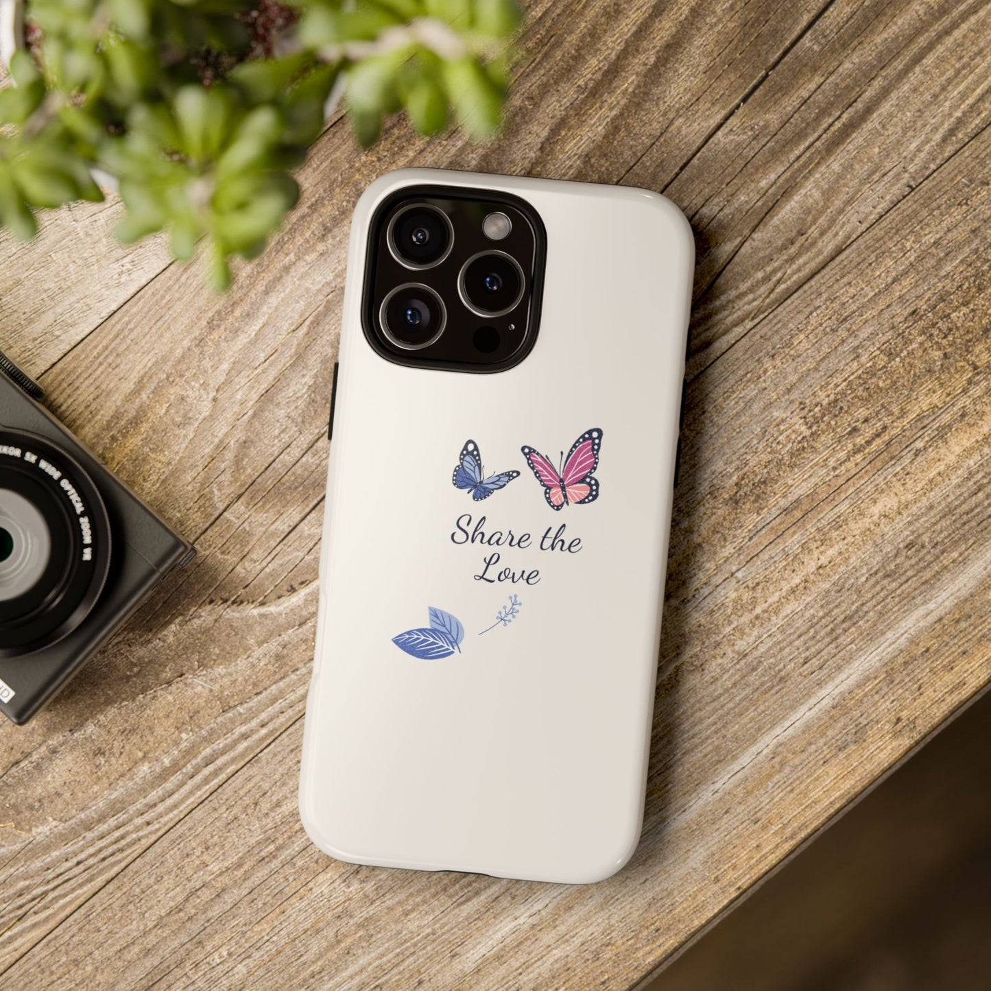 Share the Love Butterfly Phone Case