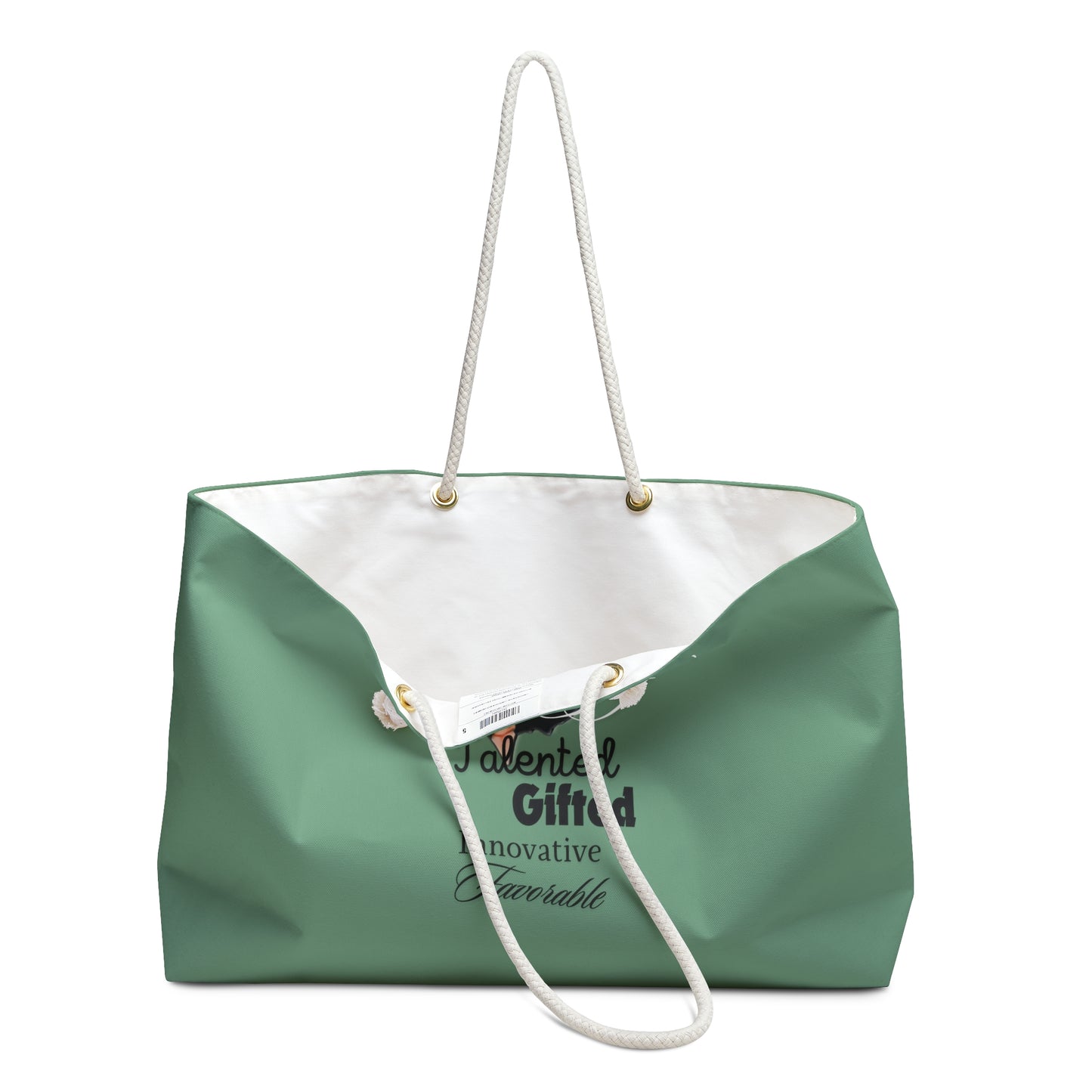 T.G.I.F. Afro C.I.N. Sage Leaf Weekender Tote