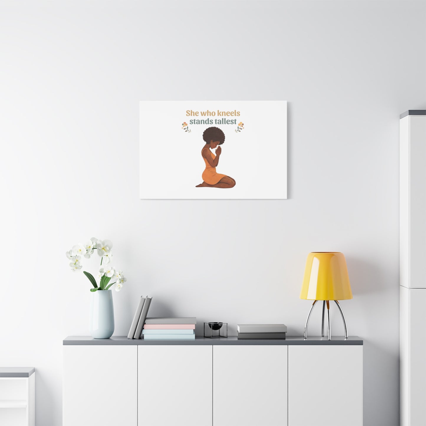 "She Who Kneels Stands Tallest" Wall Art
