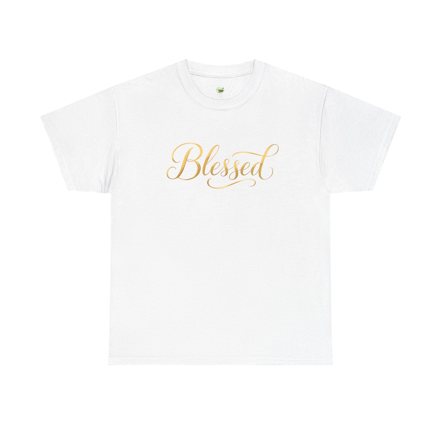 Blessed Gold Script T-Shirt