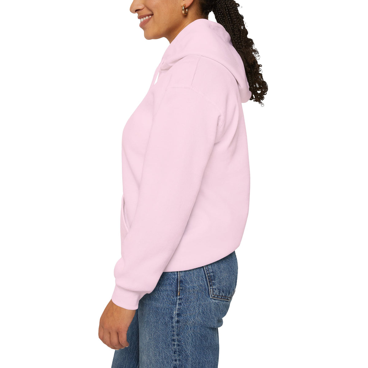 "She Who Kneels Stands Tallest" Script Floral Hoodie