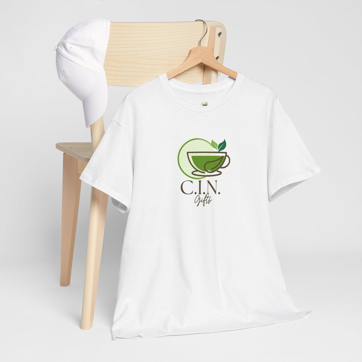 C.I.N. Brand Green Tea Logo T-Shirt