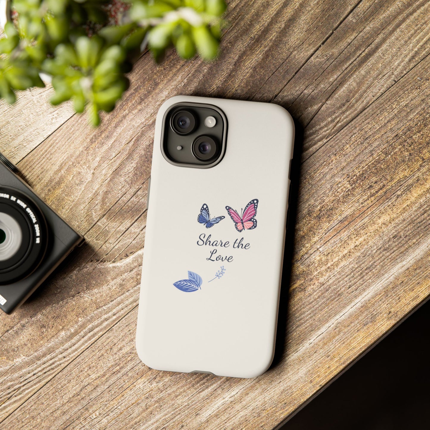 Share the Love Butterfly Phone Case