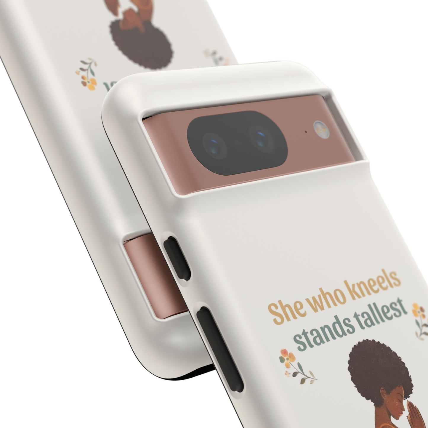 She Who Kneels Afro Prayer Phone Case