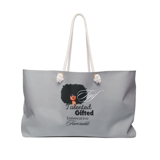 TGIF Weekender Bag-Grey image 0