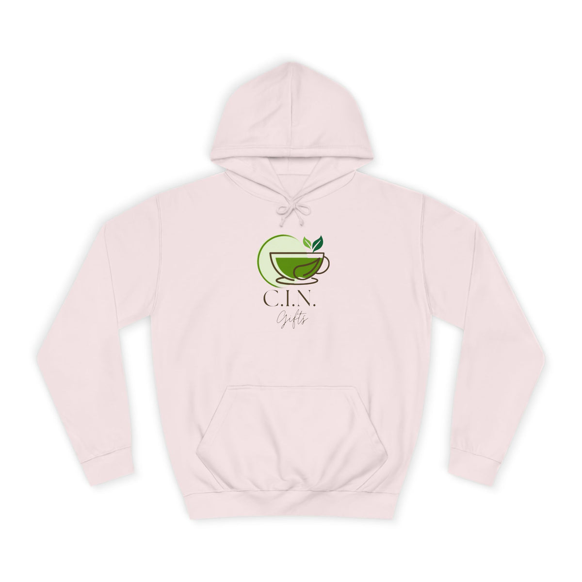 C.I.N. Gifts Brand Green Tea Logo Hoodie