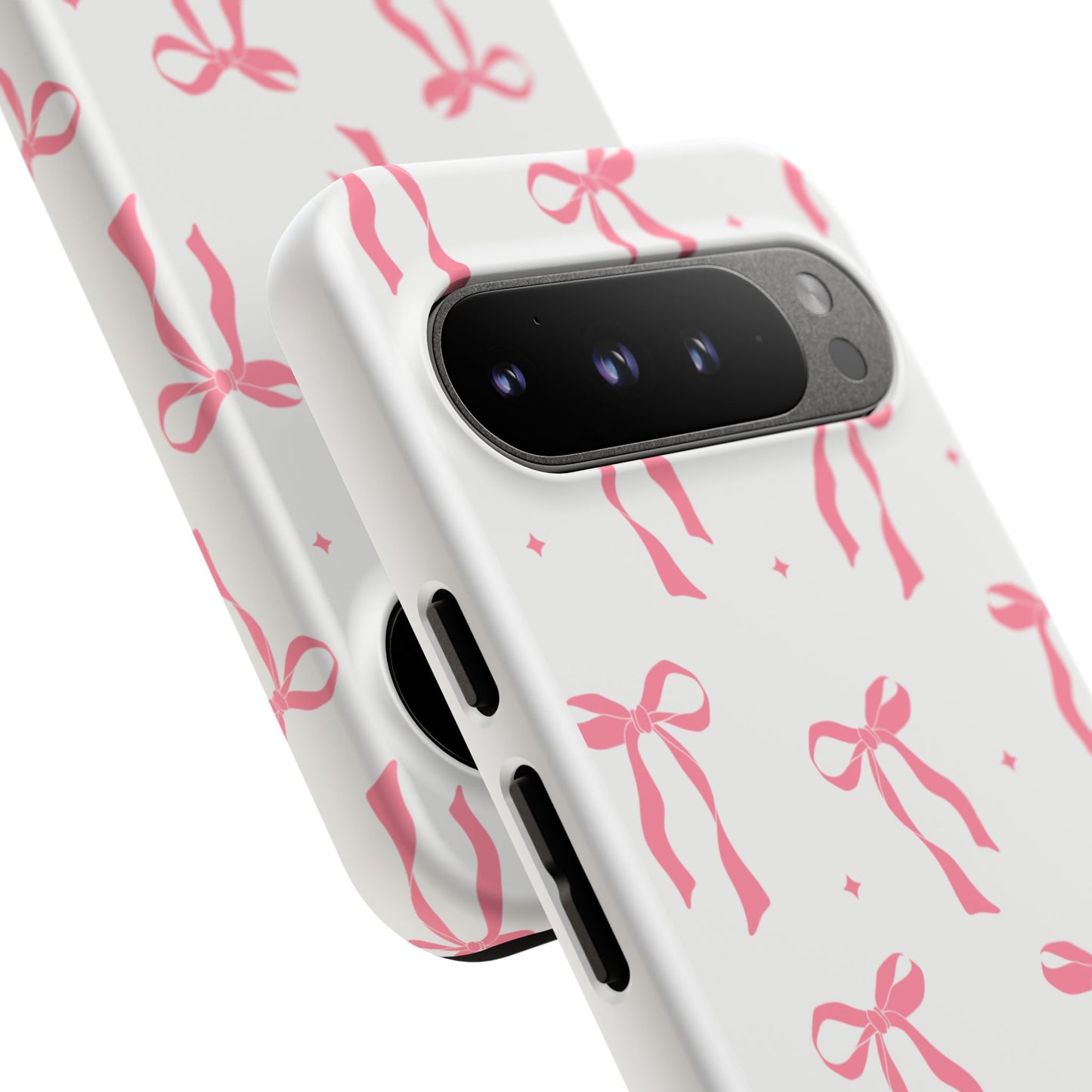 Chic Phone Case with Pink Ribbon Design, Stylish Gift for Her, Trendy Accessory, Mother's Day, Birthday, or Special Occasion