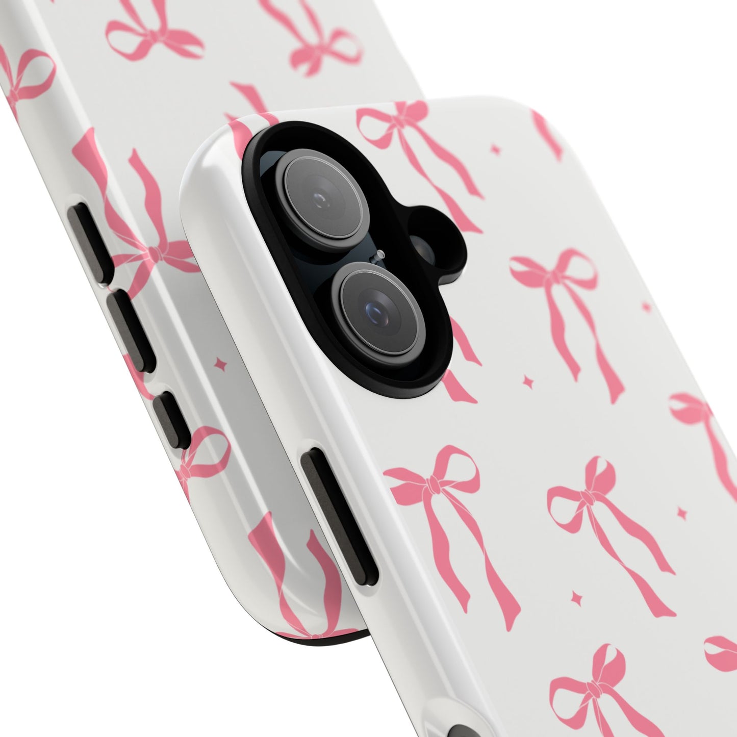 Chic Phone Case with Pink Ribbon Design, Stylish Gift for Her, Trendy Accessory, Mother's Day, Birthday, or Special Occasion