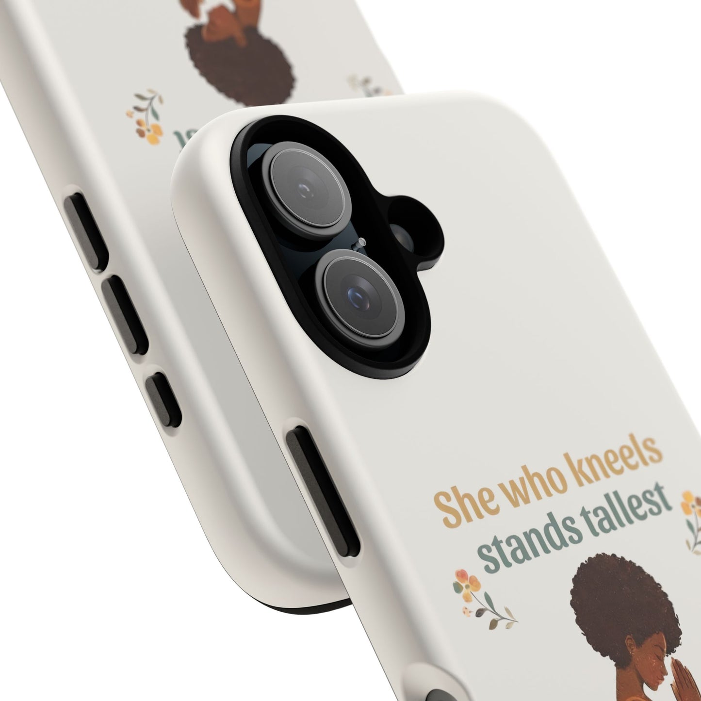 She Who Kneels Afro Prayer Phone Case