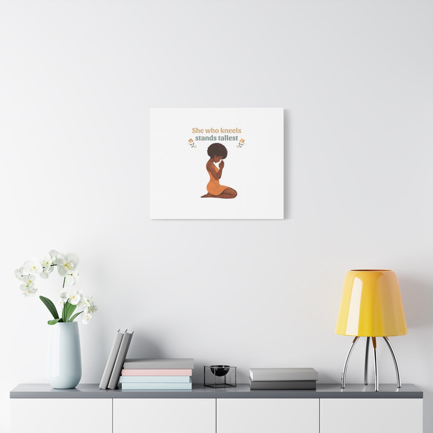 "She Who Kneels Stands Tallest" Wall Art