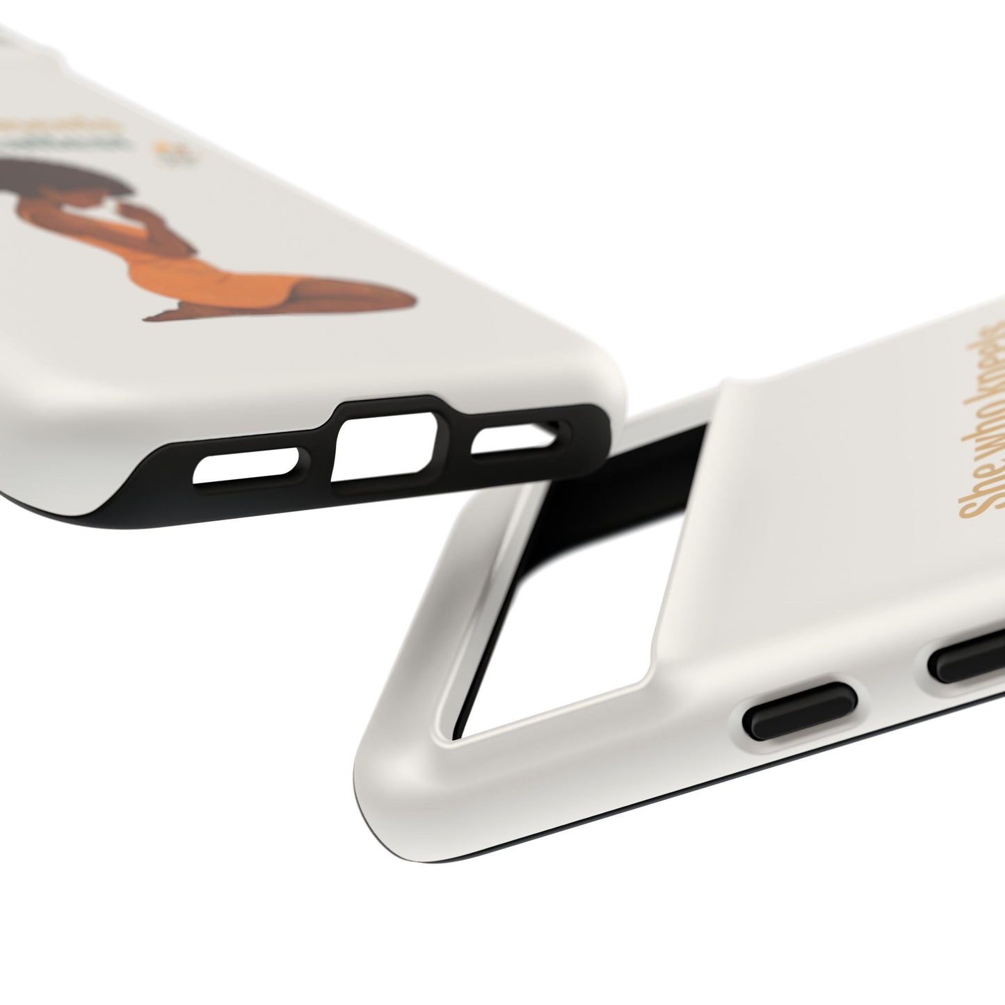 She Who Kneels Afro Prayer Phone Case