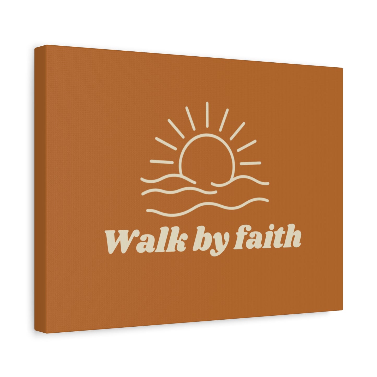 Walk By Faith Sunrise Ocean Wall Art