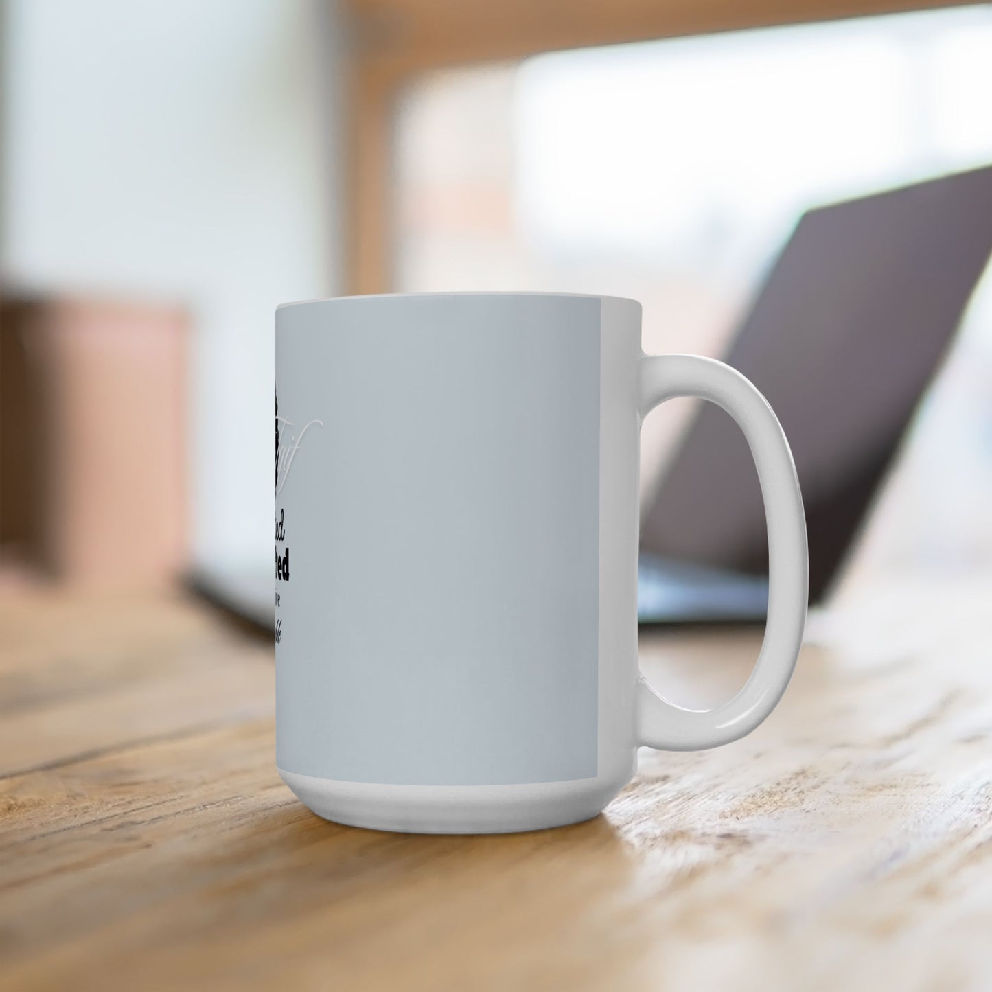T.G.I.F. Light Blue Ceramic Mug