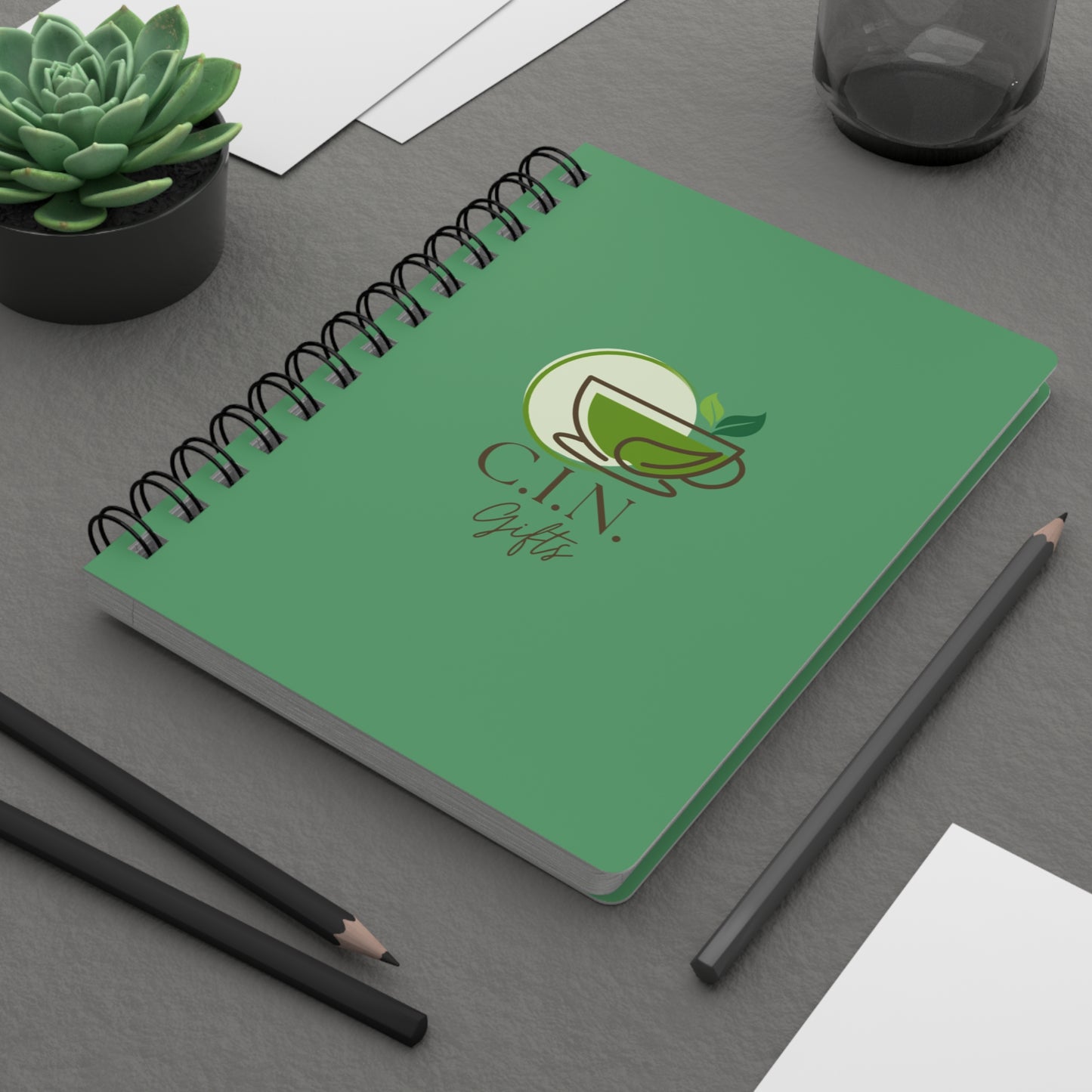 C.I.N. Gifts Logo Spiral Notebook Journal