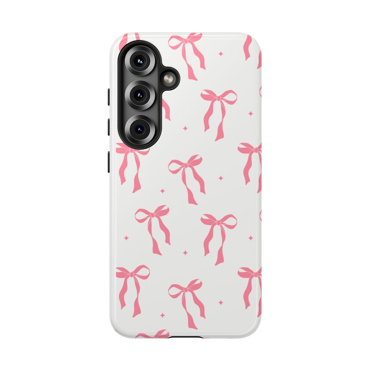 Chic Phone Case with Pink Ribbon Design, Stylish Gift for Her, Trendy Accessory, Mother's Day, Birthday, or Special Occasion