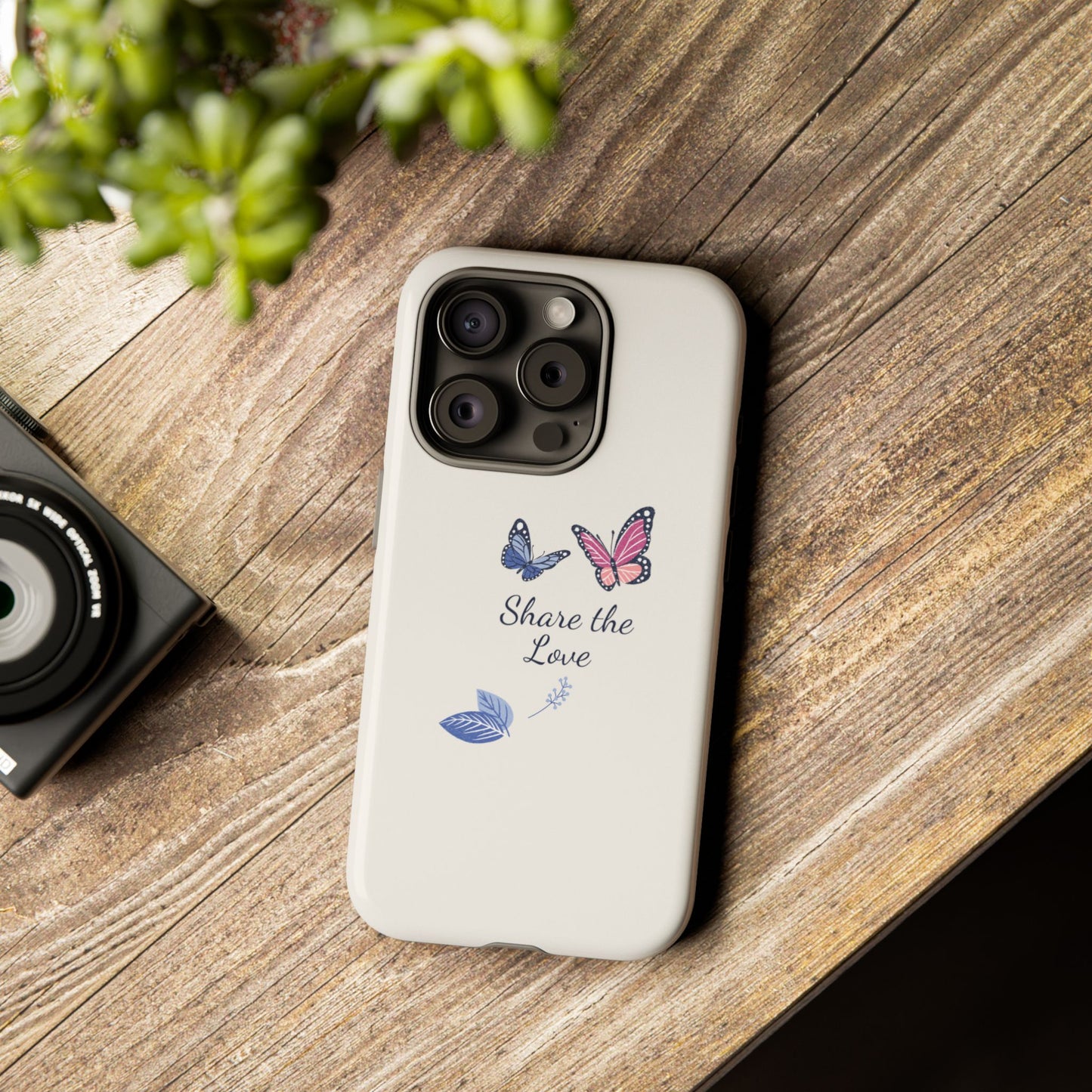 Share the Love Butterfly Phone Case