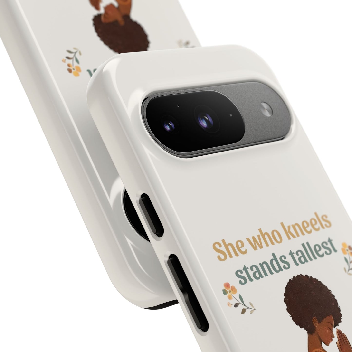 She Who Kneels Afro Prayer Phone Case