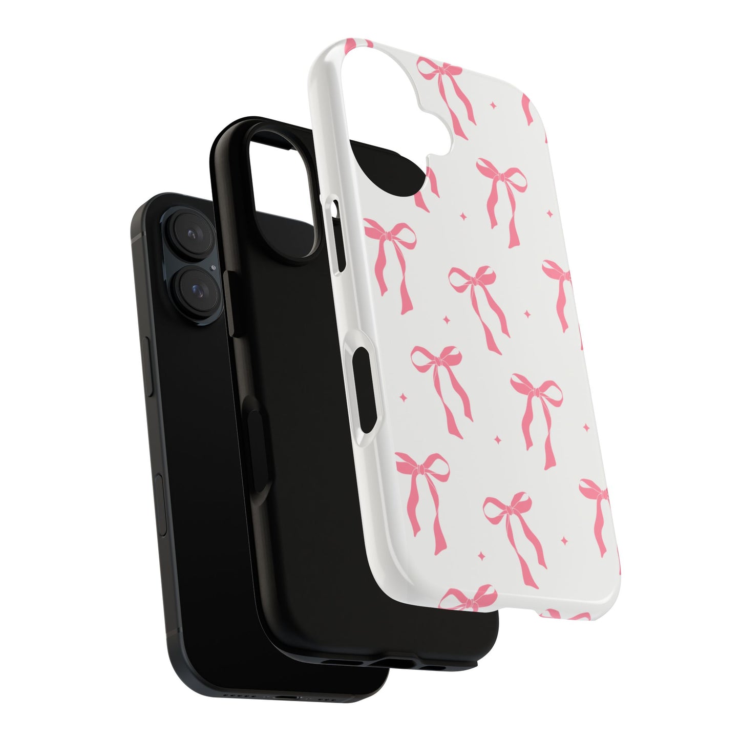 Chic Phone Case with Pink Ribbon Design, Stylish Gift for Her, Trendy Accessory, Mother's Day, Birthday, or Special Occasion