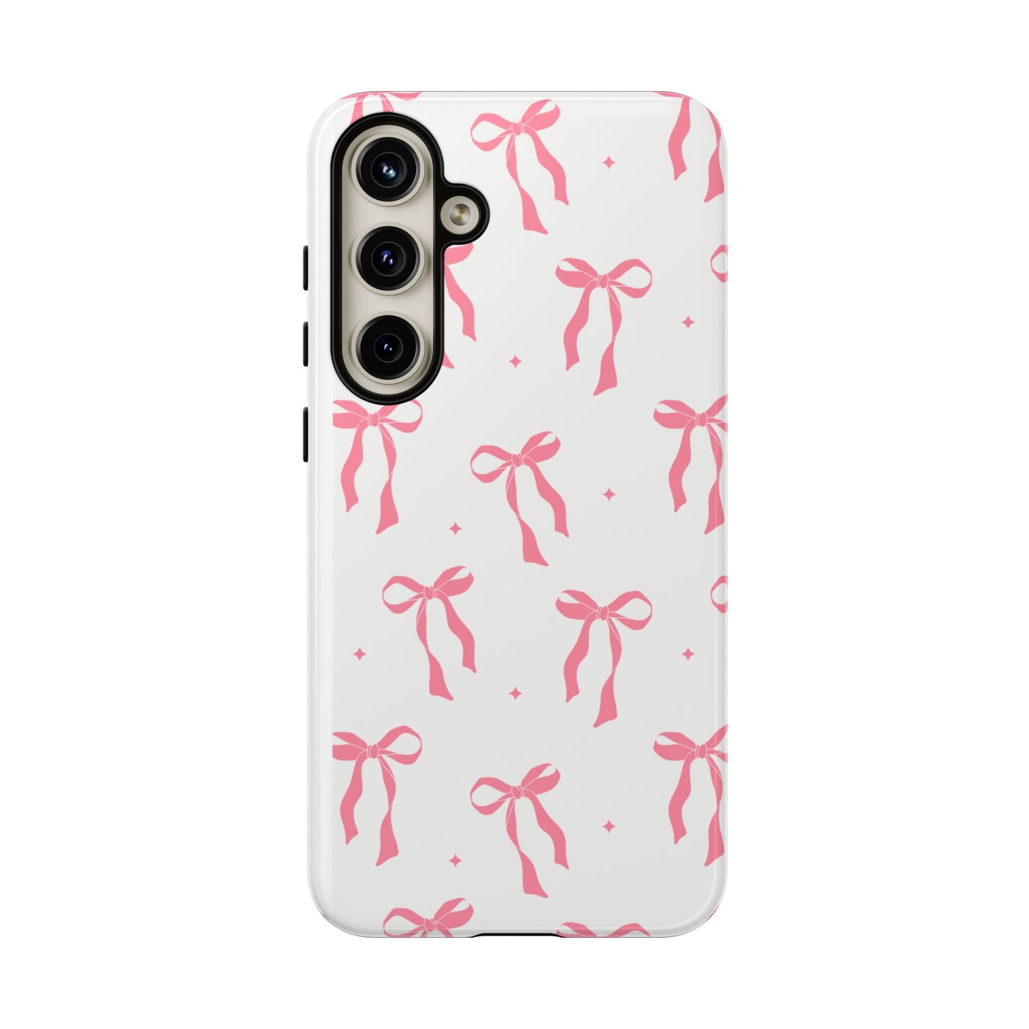 Chic Phone Case with Pink Ribbon Design, Stylish Gift for Her, Trendy Accessory, Mother's Day, Birthday, or Special Occasion