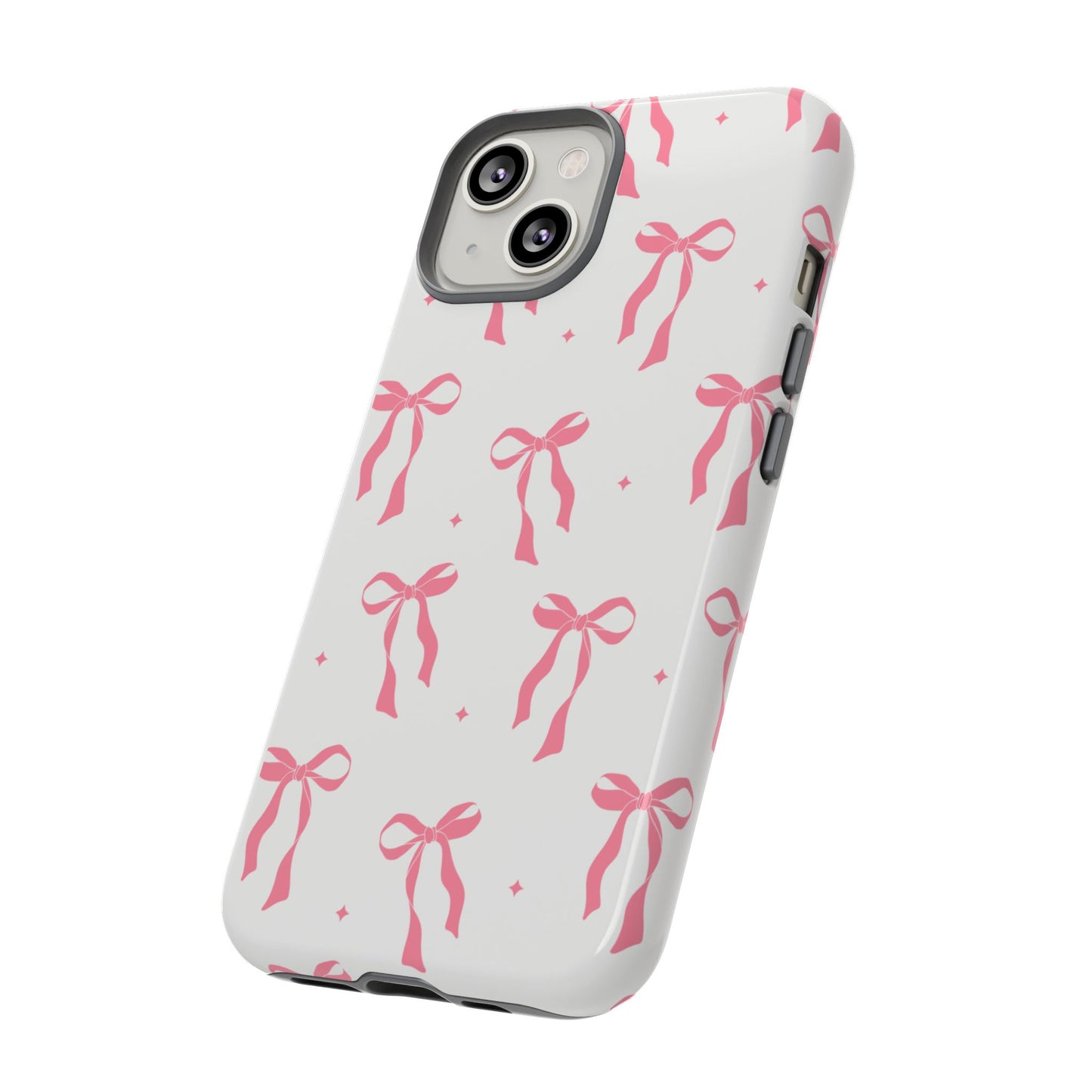 Chic Phone Case with Pink Ribbon Design, Stylish Gift for Her, Trendy Accessory, Mother's Day, Birthday, or Special Occasion