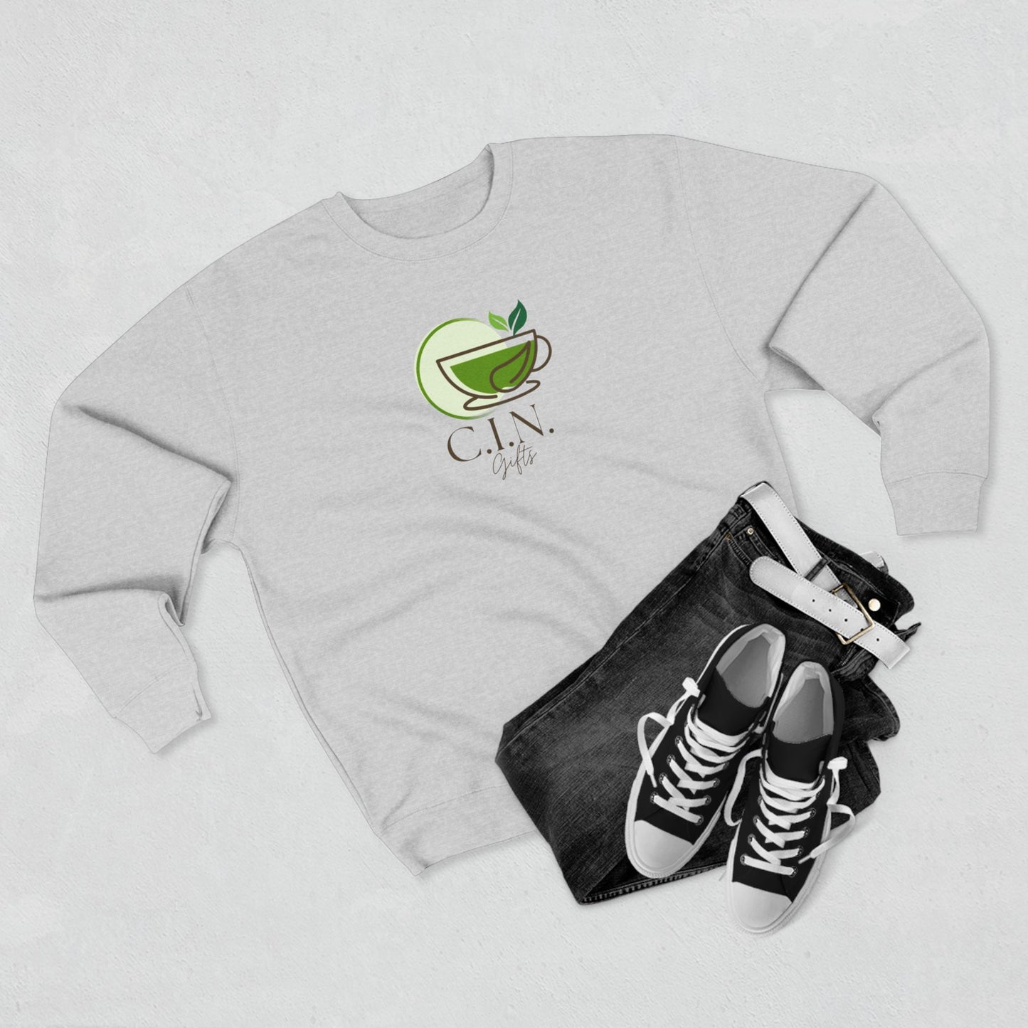 Calm C.I.N. Gifts Tea Logo Crewneck Sweatshirt