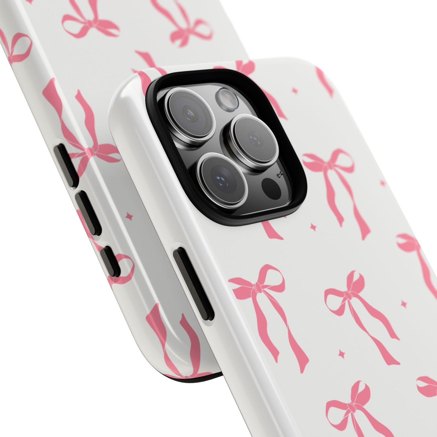 Chic Phone Case with Pink Ribbon Design, Stylish Gift for Her, Trendy Accessory, Mother's Day, Birthday, or Special Occasion
