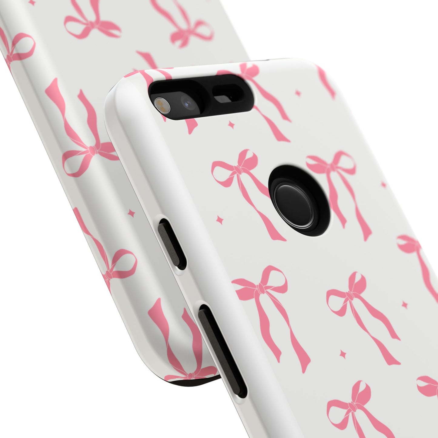 Chic Phone Case with Pink Ribbon Design, Stylish Gift for Her, Trendy Accessory, Mother's Day, Birthday, or Special Occasion