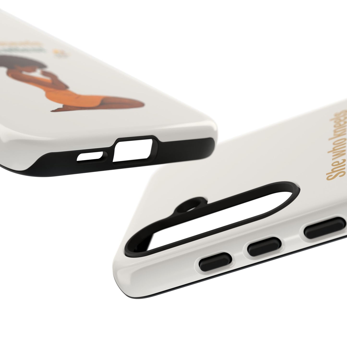 She Who Kneels Afro Prayer Phone Case