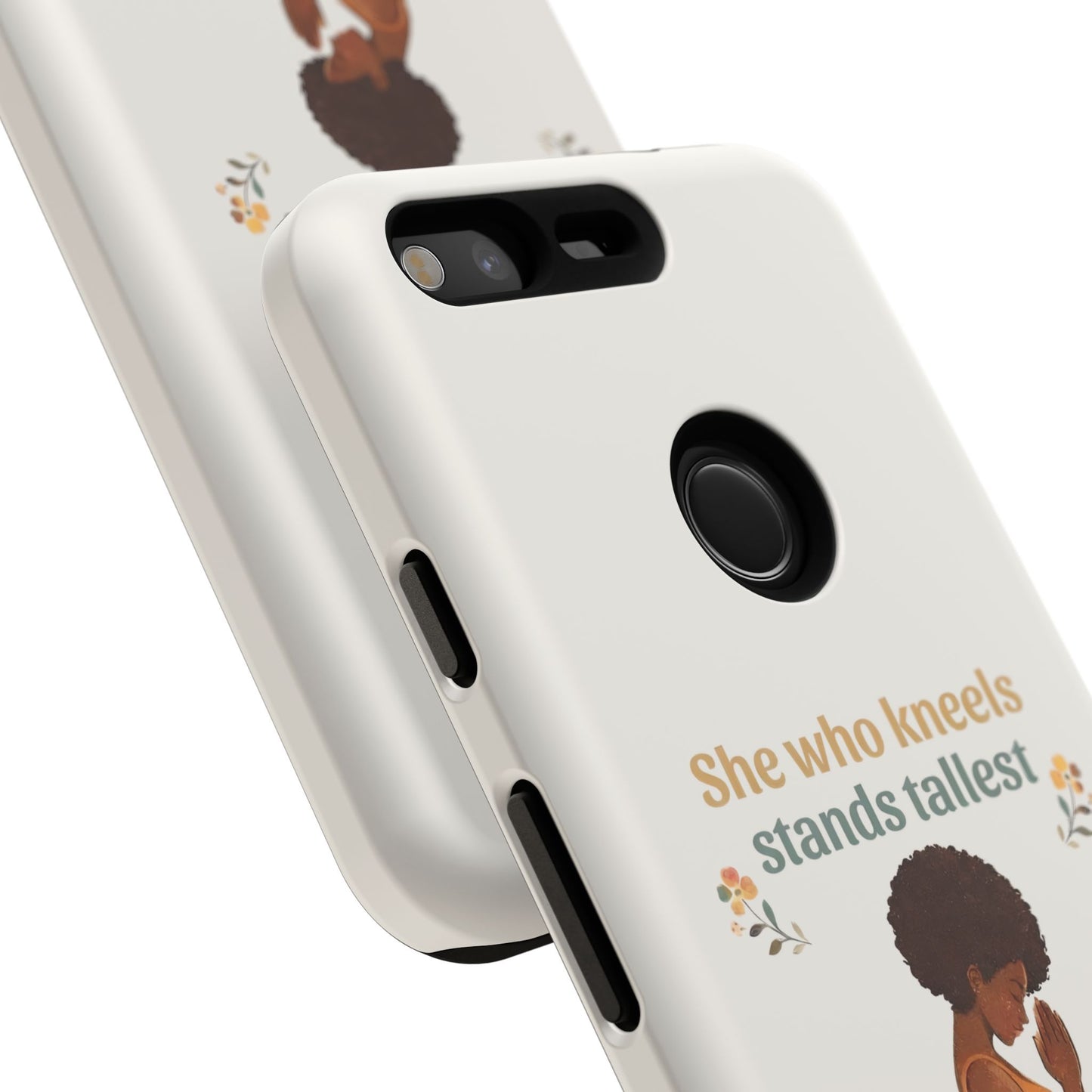 She Who Kneels Afro Prayer Phone Case