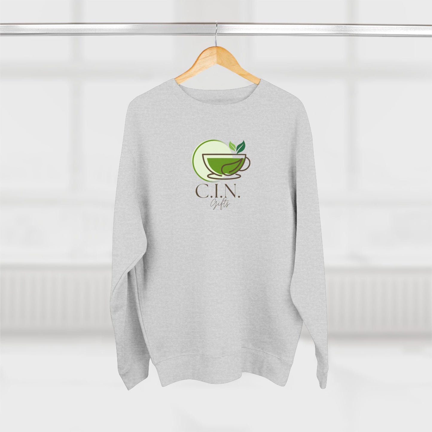 Calm C.I.N. Gifts Tea Logo Crewneck Sweatshirt
