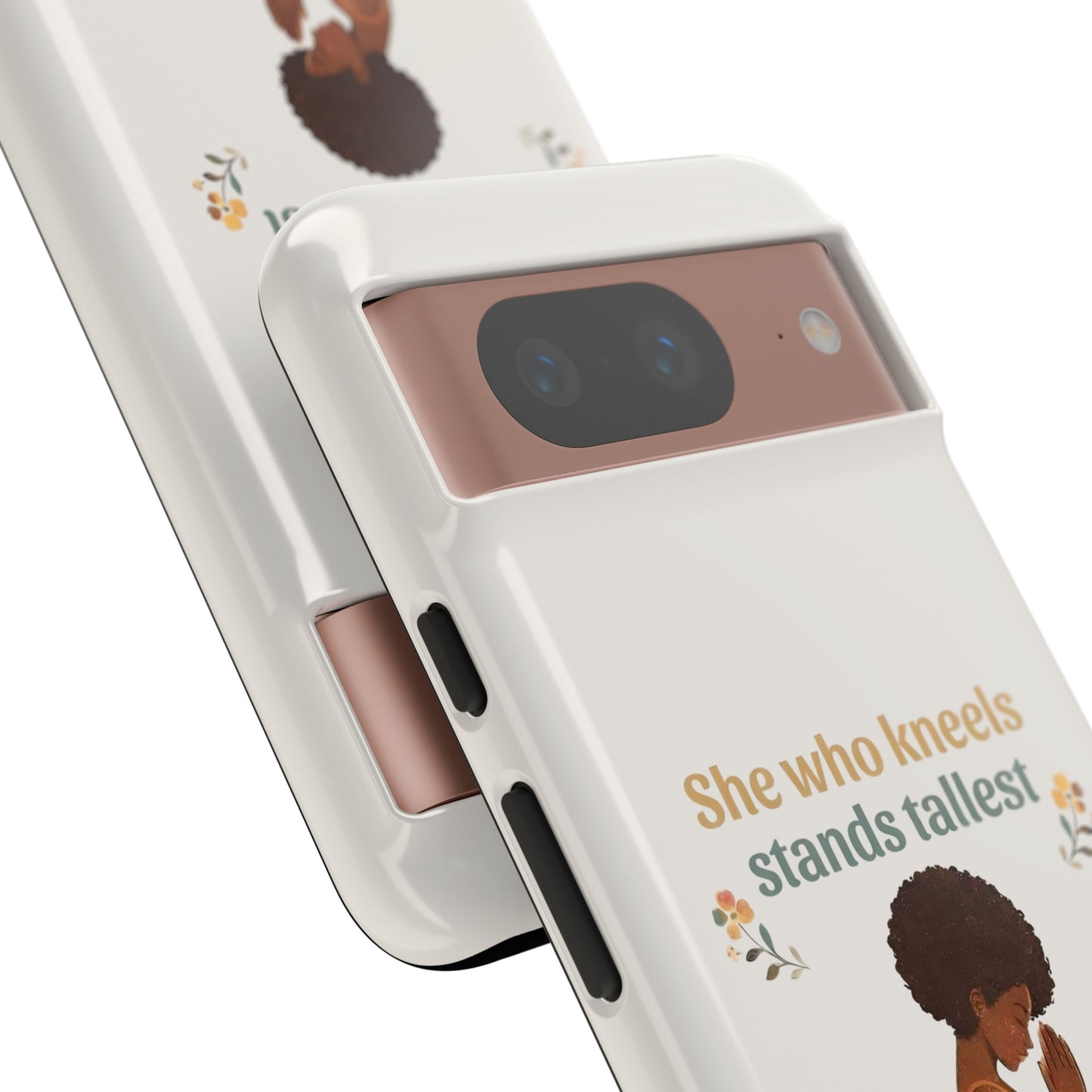She Who Kneels Afro Prayer Phone Case