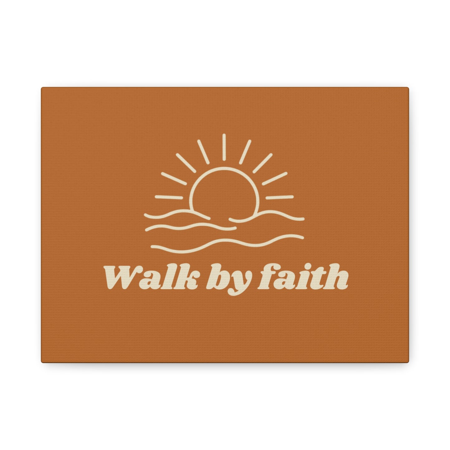 Walk By Faith Sunrise Ocean Wall Art