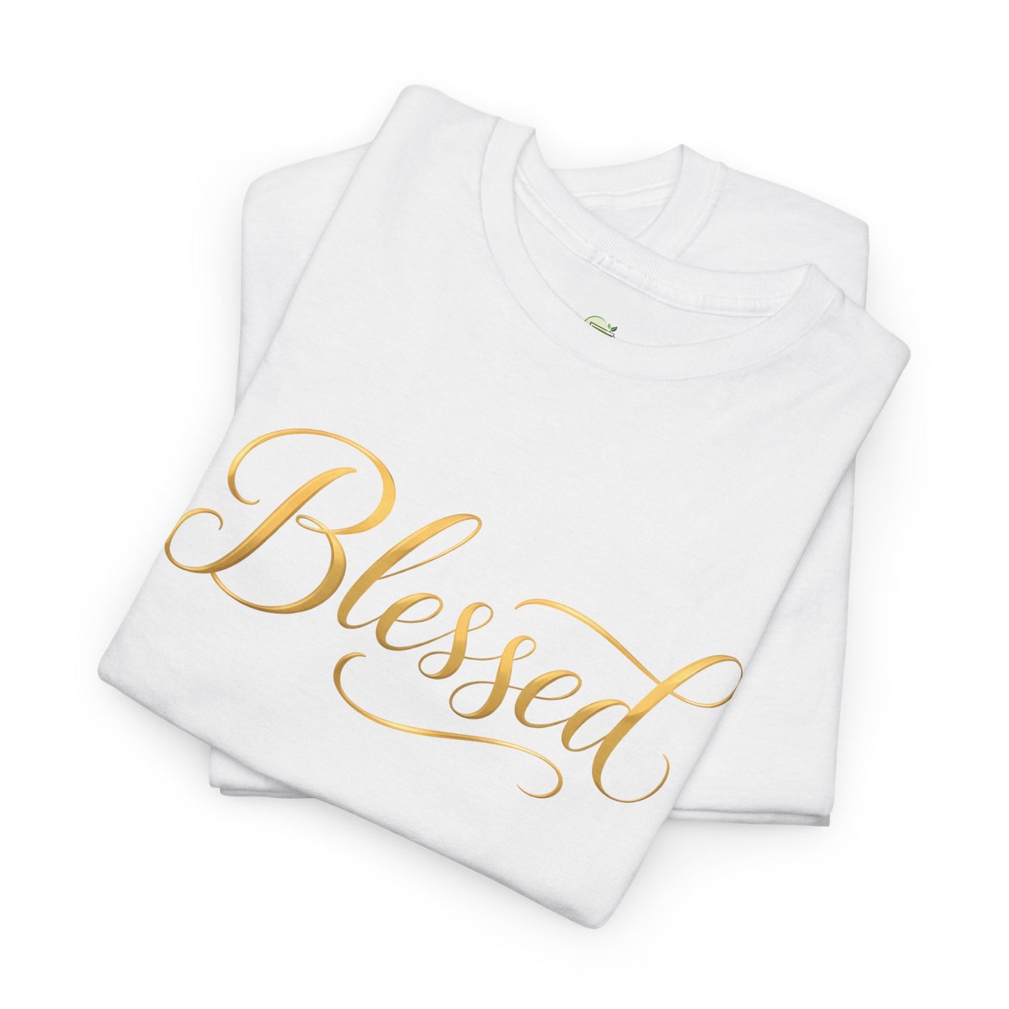 Blessed Gold Script T-Shirt