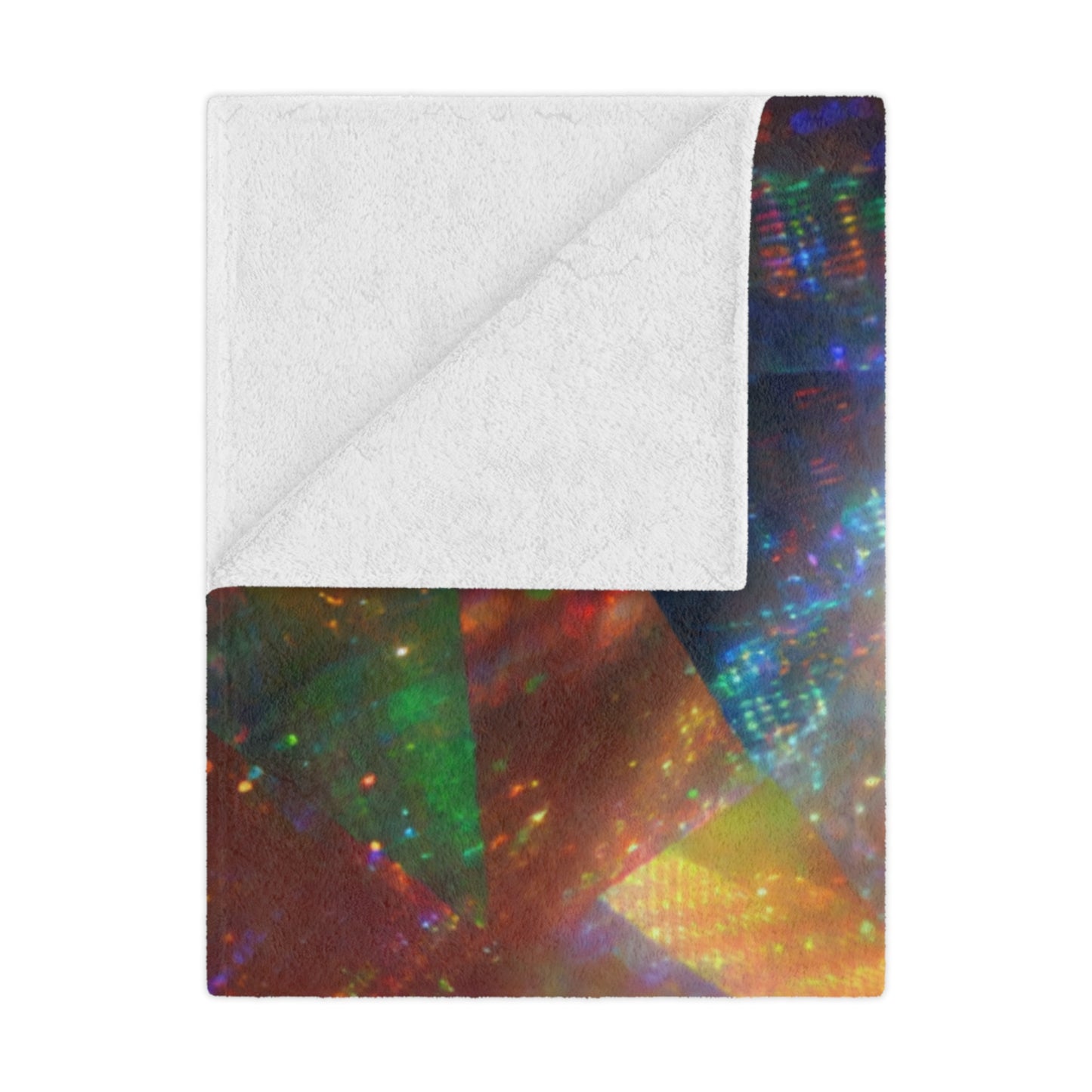 Vibrant Holographic Minky Blanket - Cozy Gift for Kids and Adults, Perfect for Home Decor, Birthdays, Holidays, and Movie Nights