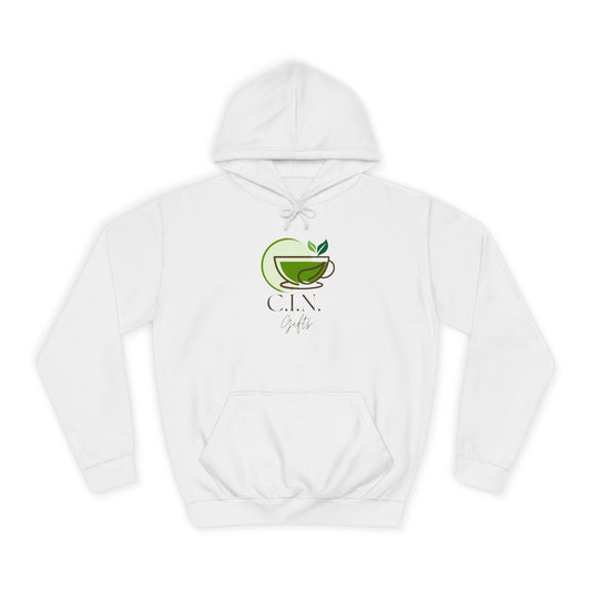 C.I.N. Gifts Brand Green Tea Logo Hoodie