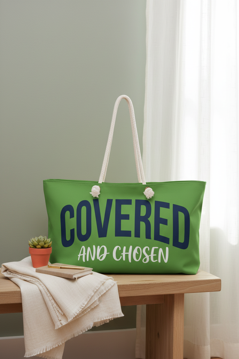 Covered and Chosen Weekender Tote - Pinterest Lifestyle